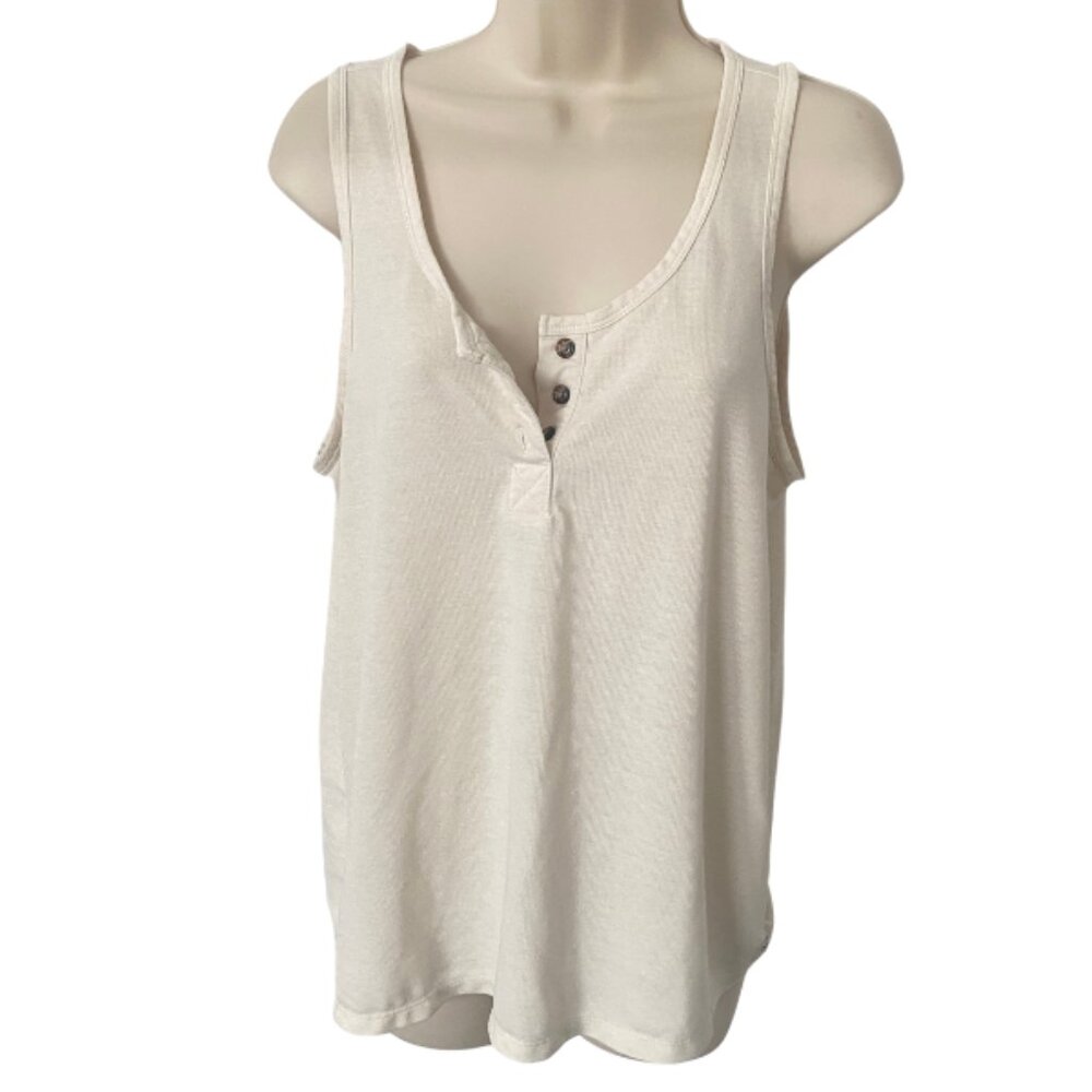 Toad &Co Cream Tank Top M